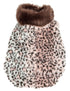 Pet Life ® Luxe 'Furracious' Cheetah Patterned Mink Designer Fashion Fur Dog Coat