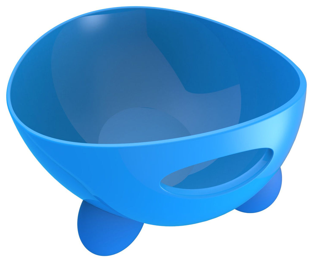 Pet Life ® 'Modero' Dishwasher Safe Modern Tilted Dog Bowl Blue 