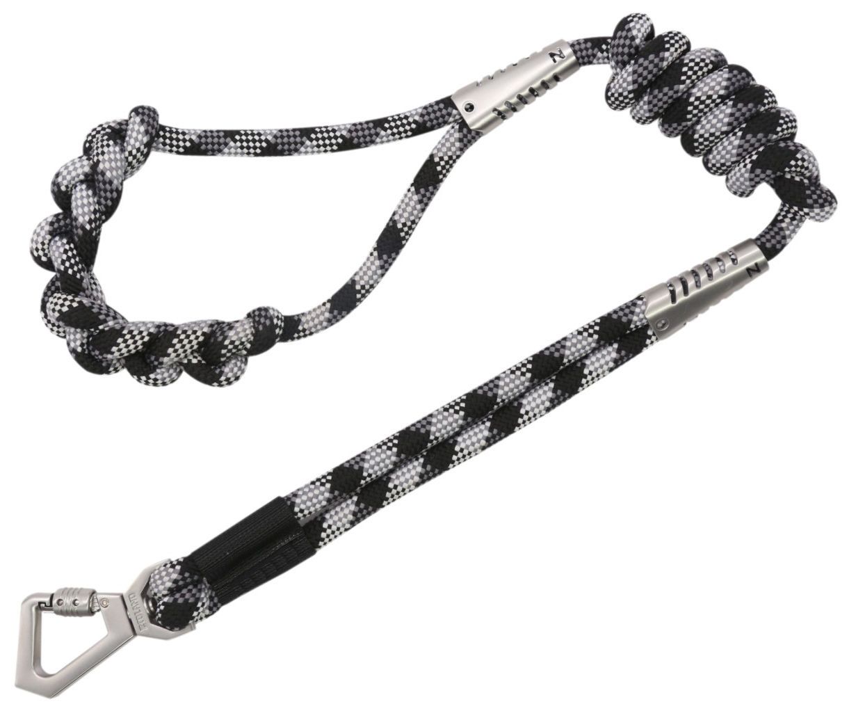 Pet Life ® 'Neo-Craft' Handmade One-Piece Knot-Gripped Training Dog Leash Black 