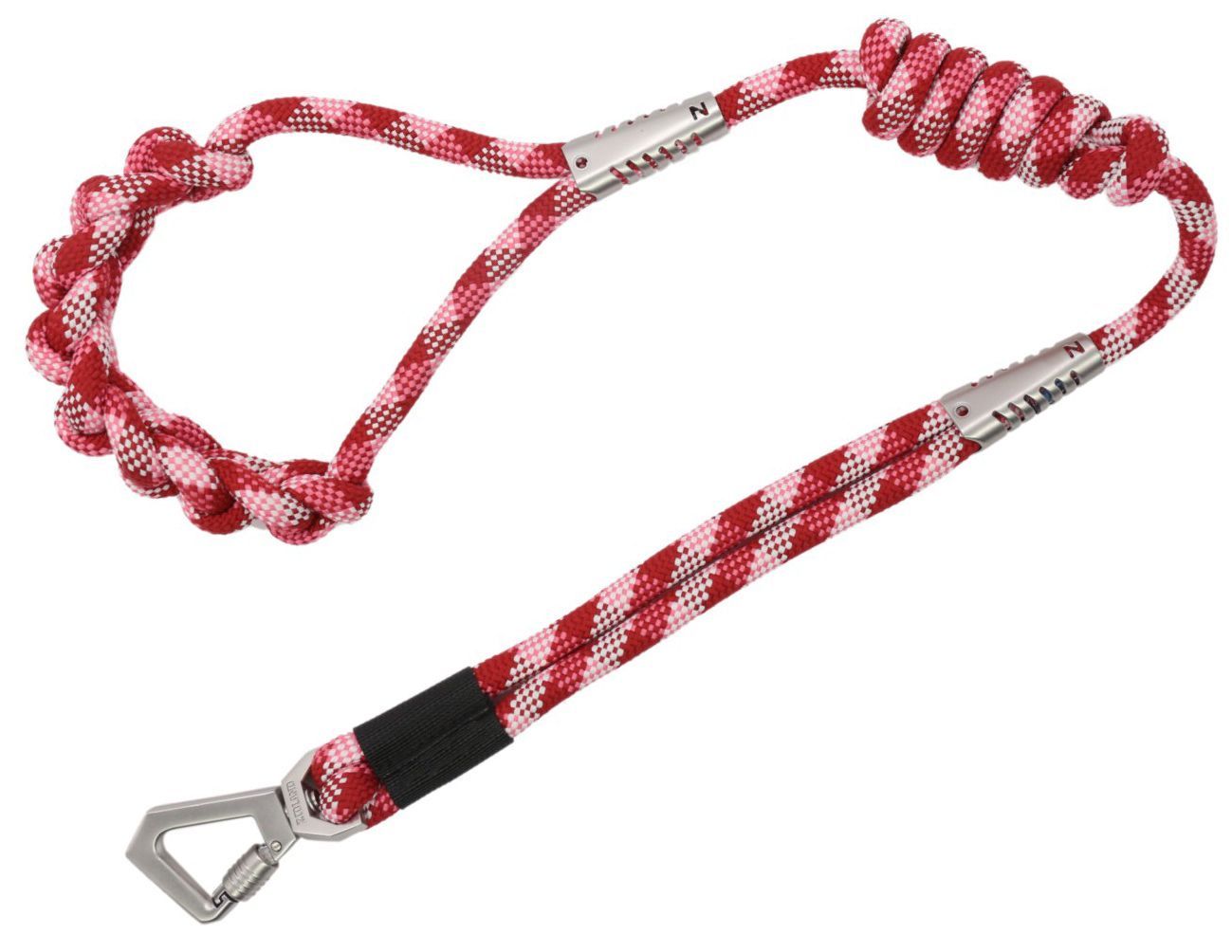 Pet Life ® 'Neo-Craft' Handmade One-Piece Knot-Gripped Training Dog Leash Red 