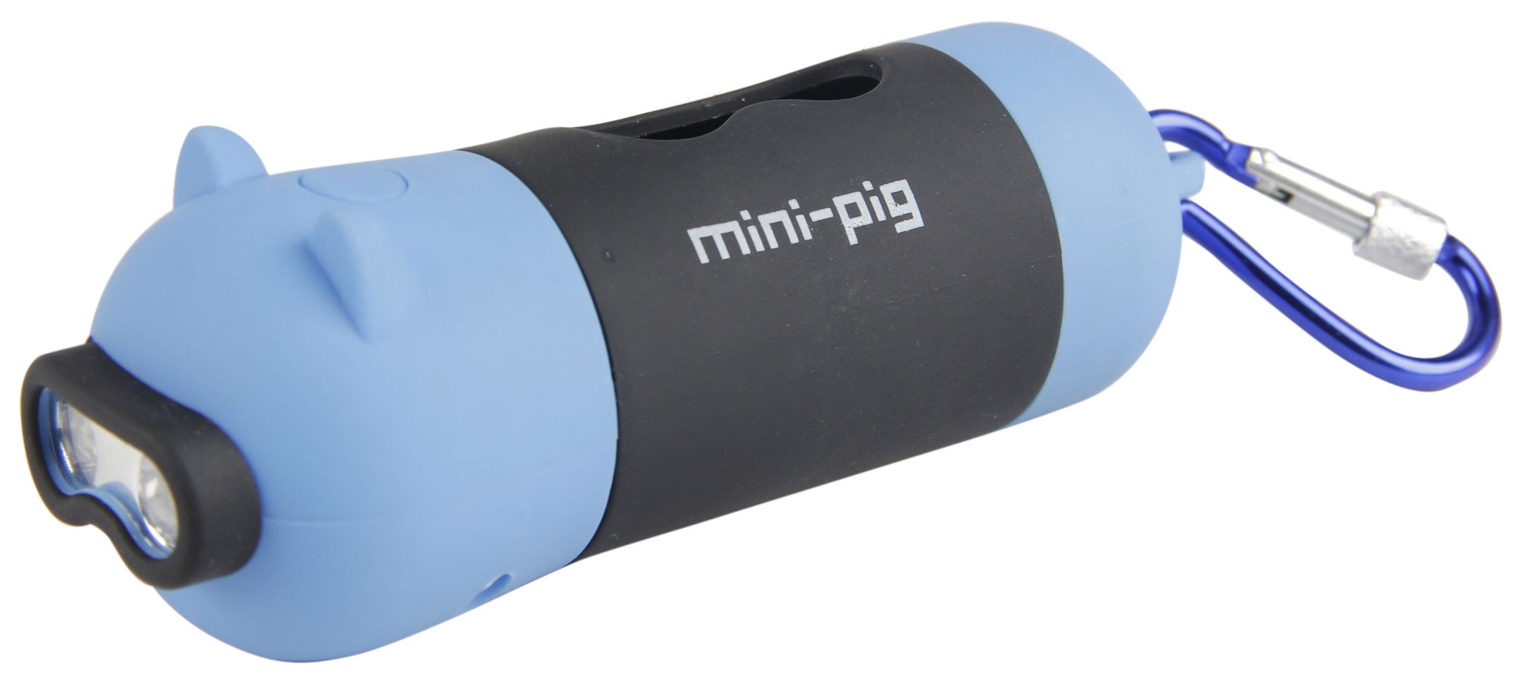Pet Life ® 'Oink' LED Flashlight and Waste Bag Dispenser Blue