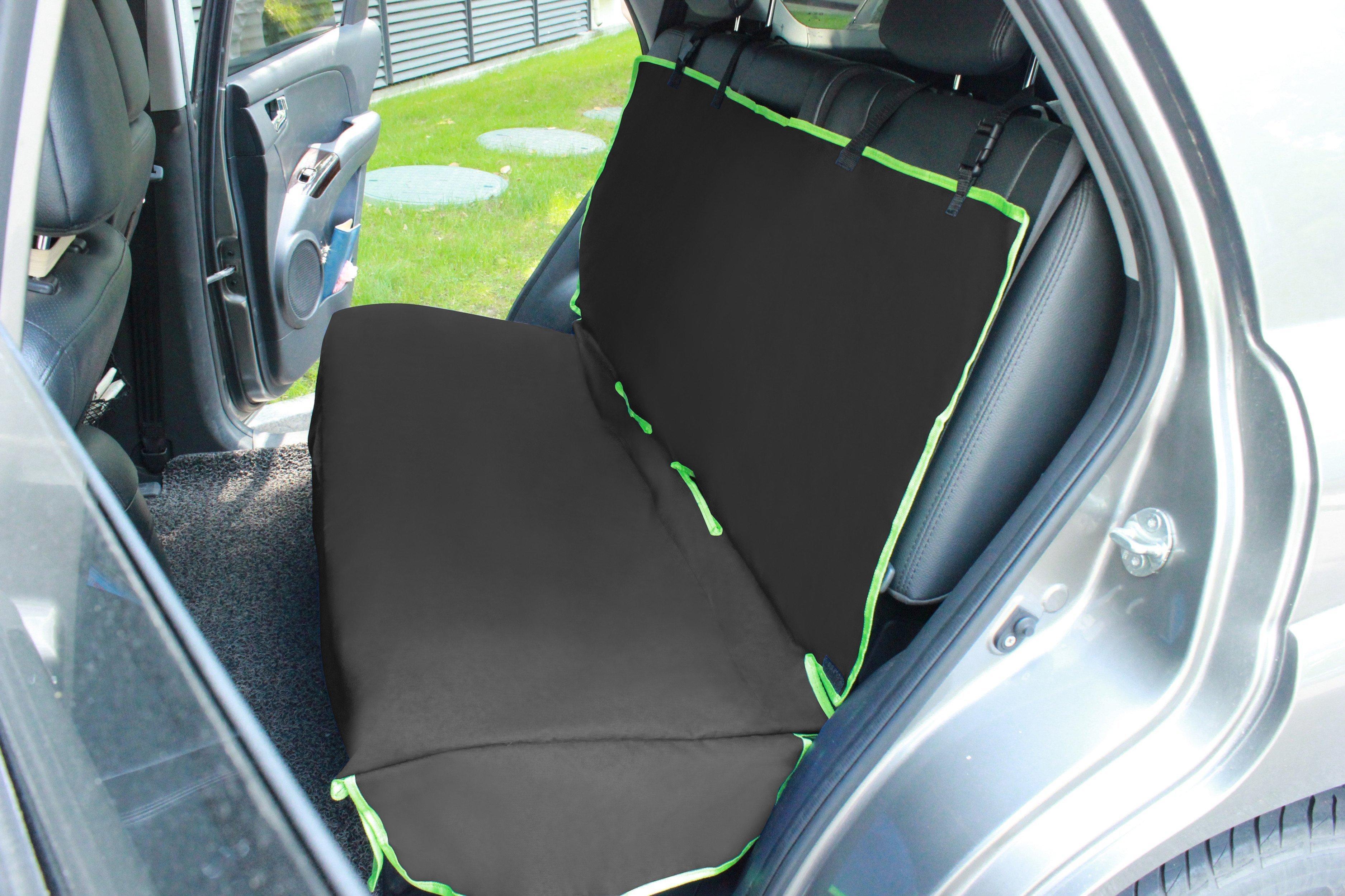 Pet Life ® 'Open Road' Full Back Seat Safety Child Pet Cat Dog Car Seat Carseat Cover Protector Black