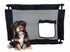 Pet Life ® 'Porta Gate' Anti-Drilling Nylon Mesh Collapsible Folding Travel Safety Pet Cat Dog Gate w/ Zippered Entrance Black