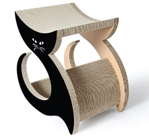 Pet Life ® 'Purresque' Modern Fashion Designer Premium Quality Kitty Cat Scratcher Loun...