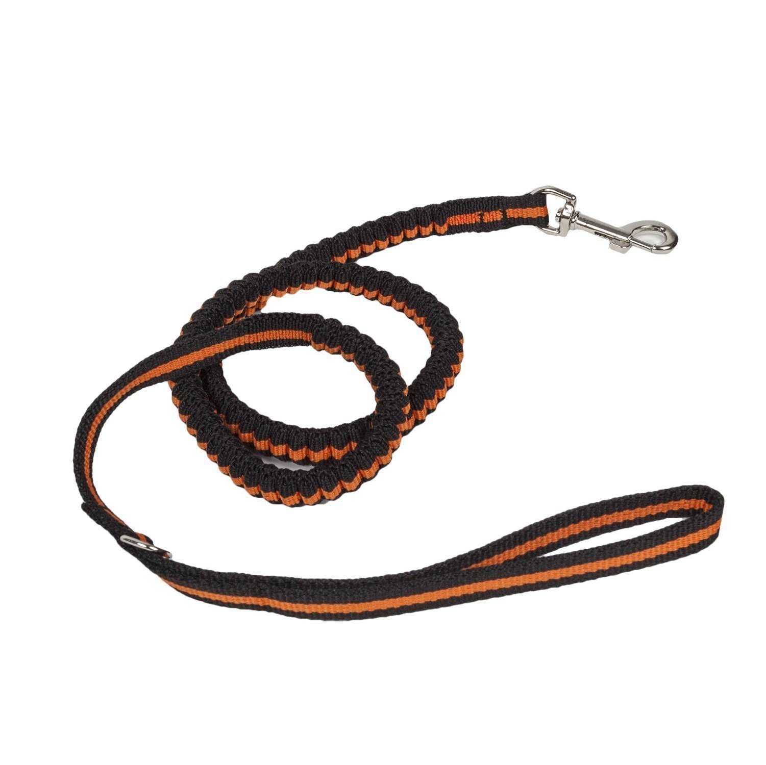 Pet Life ® 'Retract-A-Wag' Shock Absorption Stitched Durable Pet Dog Leash Orange