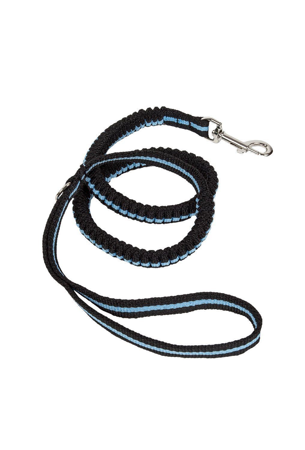 Pet Life ® 'Retract-A-Wag' Shock Absorption Stitched Durable Pet Dog Leash Blue