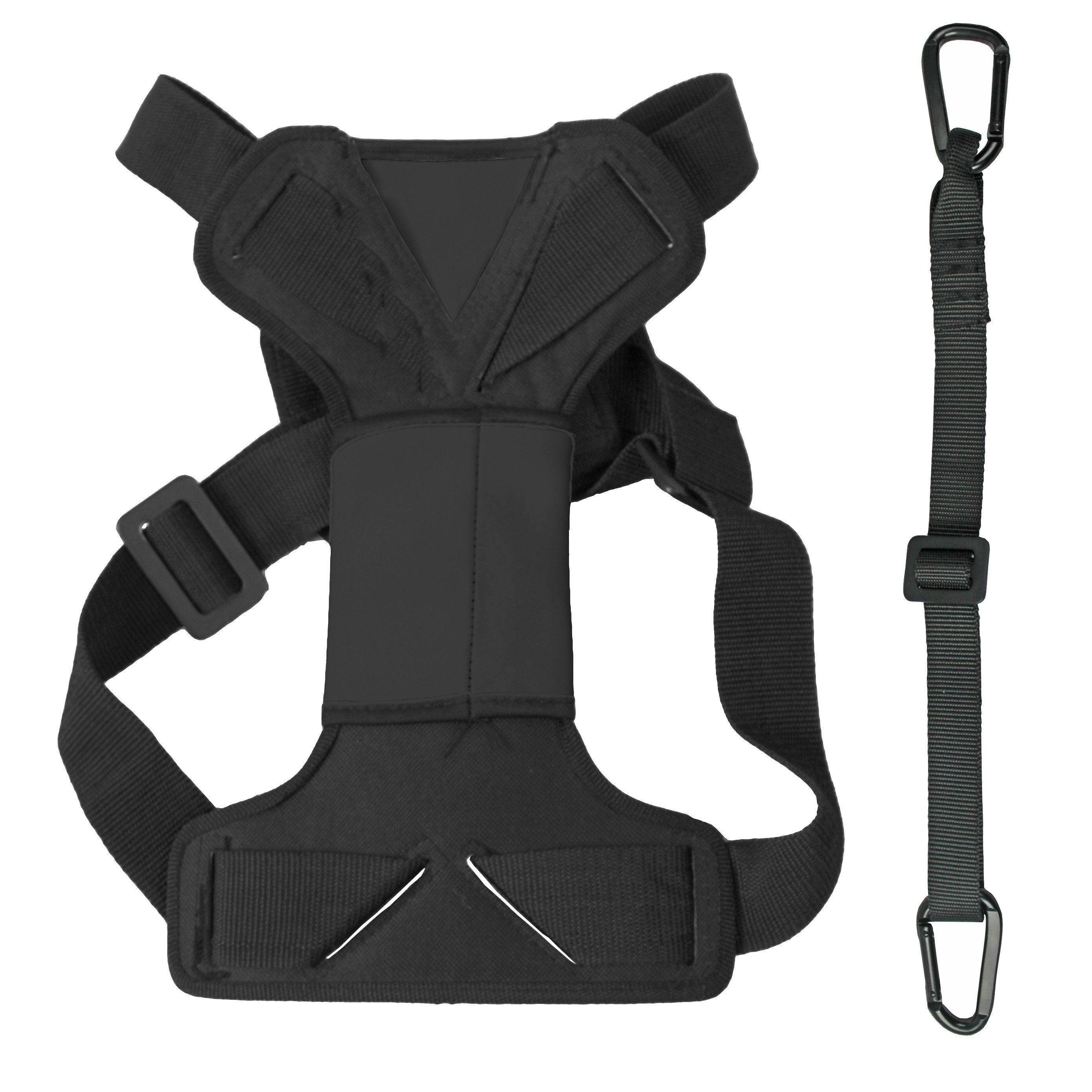 Pet Life ® 'Road-To-Safety' Pet Dog Carseat Harness Securer w/ Detachable Swivel Hook Large