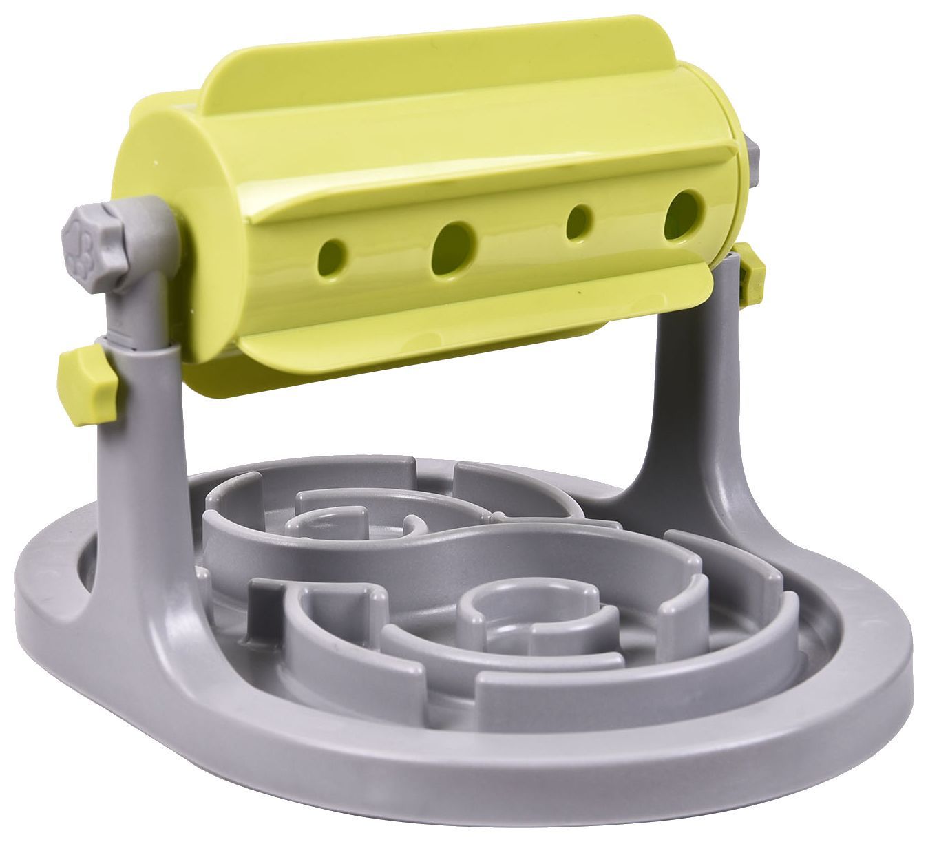 Pet Life ® 'Roto Paw' IQ Training Interactive Rotating Slow Dog Feeder Default Title