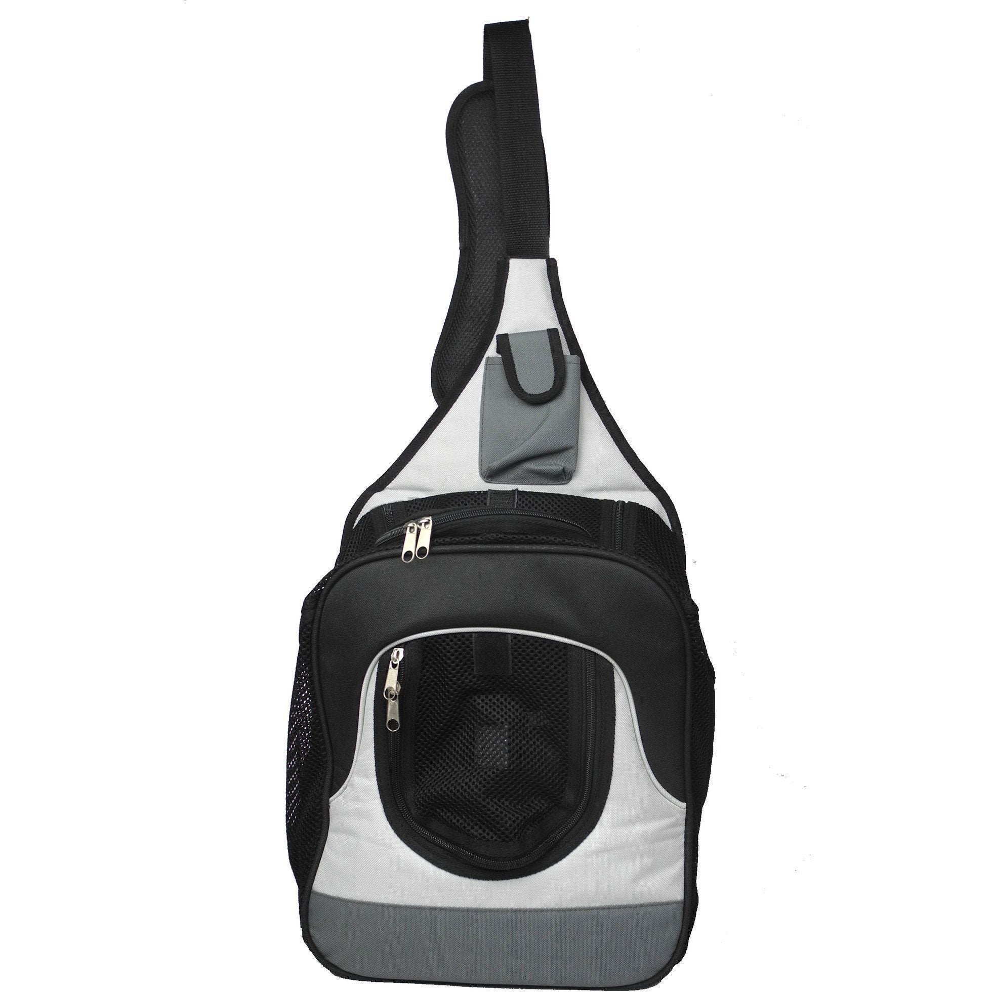 Pet Life ® Single Strap Over-The-Shoulder Hands Free Fashion Backpack Pet Dog Carrier Default Title