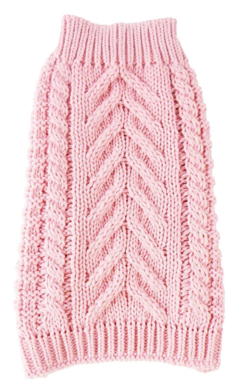 Pet Life ® 'Swivel-Swirl' Heavy Cable Knitted Fashion Designer Dog Sweater