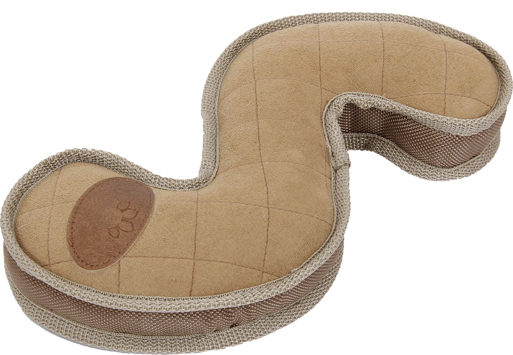 Pet Life ® 'The Outpack' Durable Oxford Nylon and Mesh Squeaking Plush Dog Toy Khaki