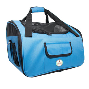 Pet Life ® 'Ultra-Lock' Collapsible Safety Travel Wire Folding Pet Dog Carseat Car Seat...