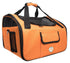 Pet Life ® 'Ultra-Lock' Collapsible Safety Travel Wire Folding Pet Dog Carseat Car Seat Carrier crate Orange