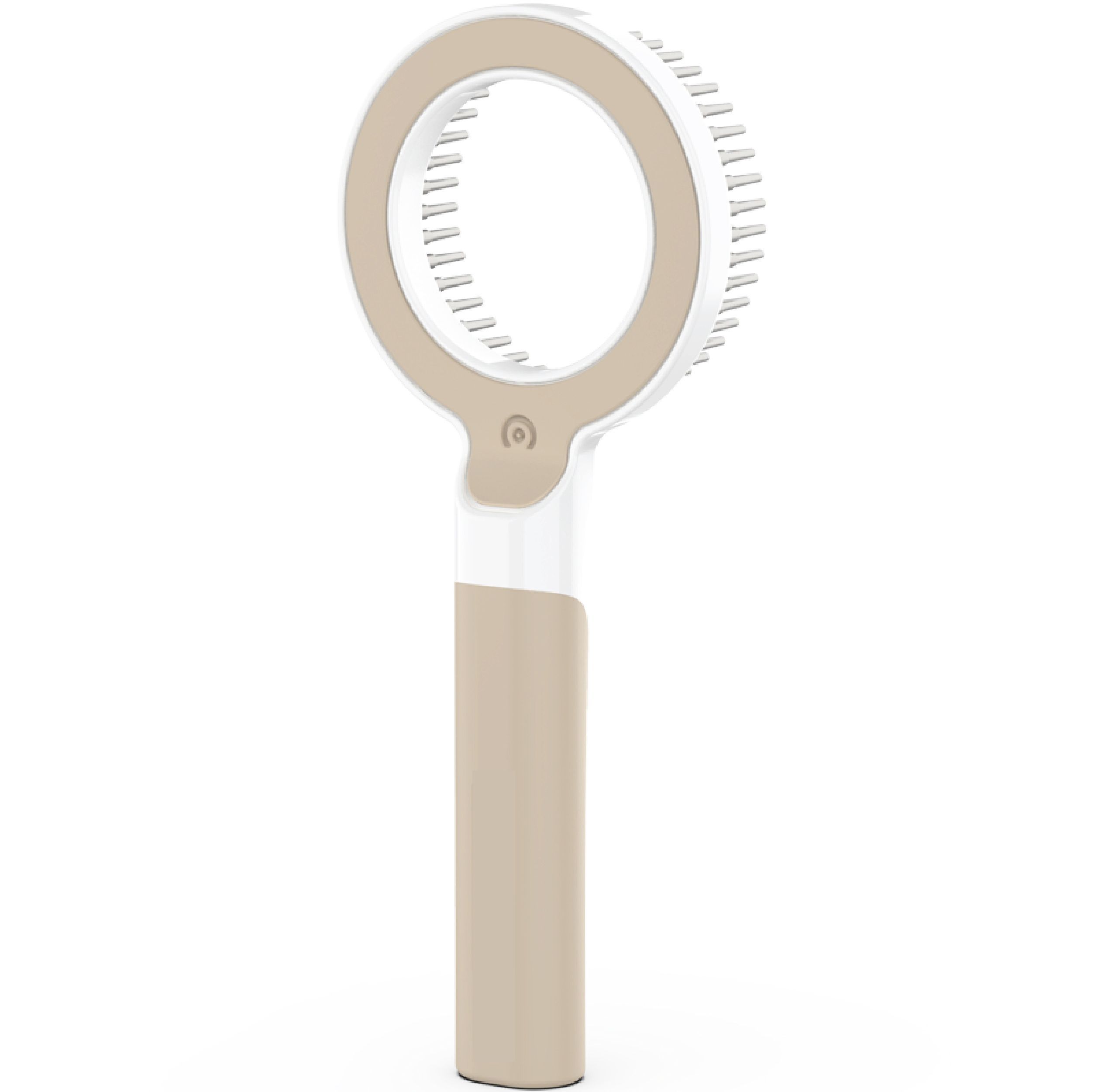 Pet Life ® 'WAGNIFY' 360 Degree and Multi-Directional Modern Grooming Pet Rake Comb Brown