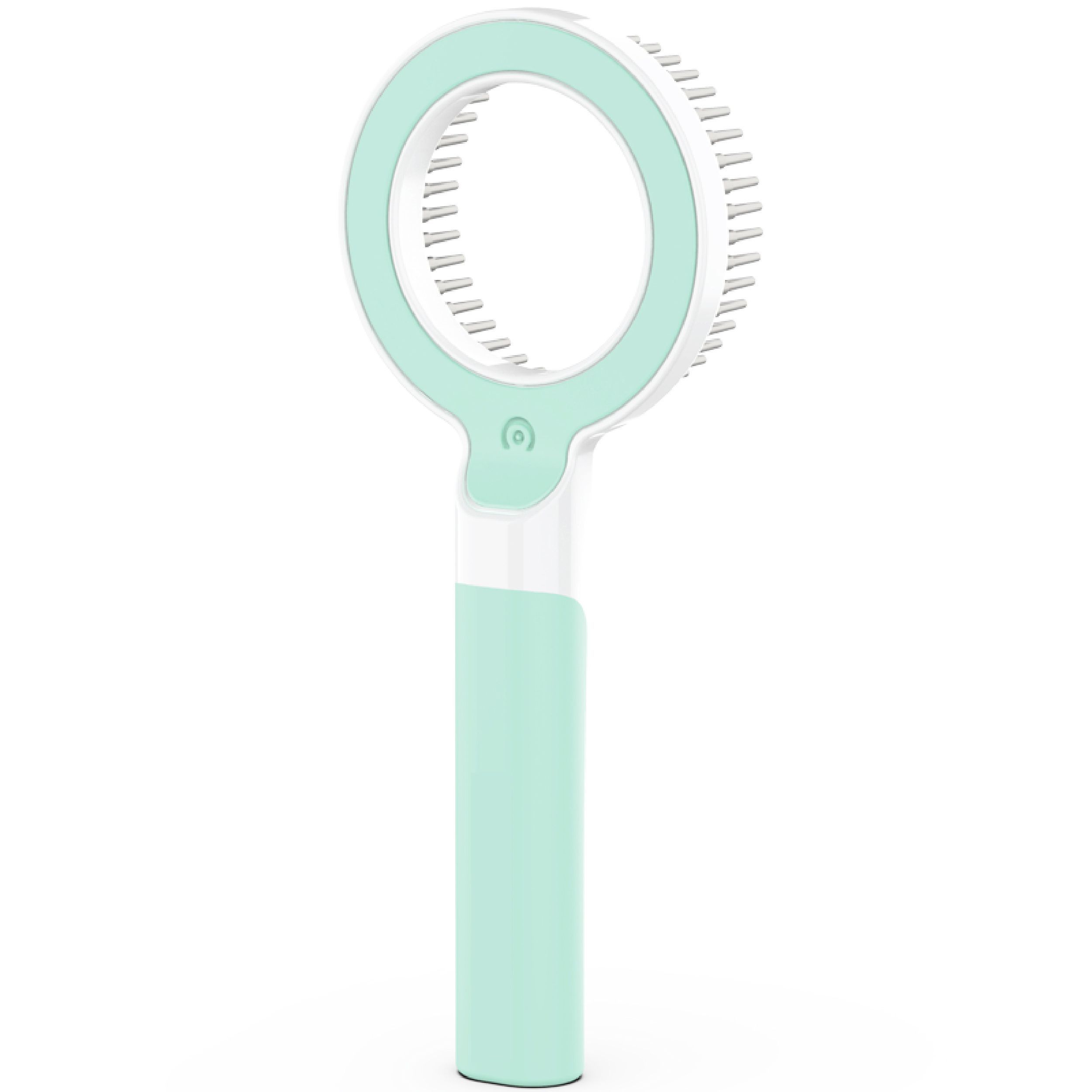 Pet Life ® 'WAGNIFY' 360 Degree and Multi-Directional Modern Grooming Pet Rake Comb Green