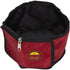 Pet Life ® Wallet Folding Waterproof Zippered Folding Pet Travel Cat and Dog Bowl Red