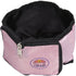 Pet Life ® Wallet Folding Waterproof Zippered Folding Pet Travel Cat and Dog Bowl Pink