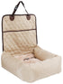 Pet Life ®'Pawtrol' Dual Converting Travel Safety Carseat and Pet Bed Beige