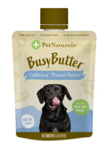 Pet Naturals of Vermont Busy Butter PDQ Chewy Dog Treats - 6 ct Peanut Butter Pouch Display