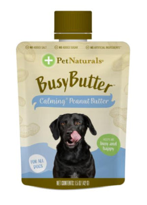 Pet Naturals of Vermont Busy Butter PDQ Chewy Dog Treats - 6 ct Peanut Butter Pouch Dis...