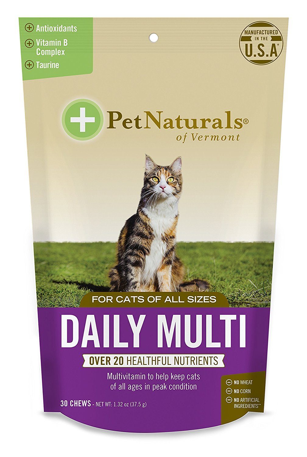 Pet Naturals of Vermont Daily Multi-Vitamin for Cats - 30 ct Pouch