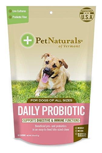 Pet Naturals of Vermont Daily Probiotic Dog Supplements - 60 ct Pouch