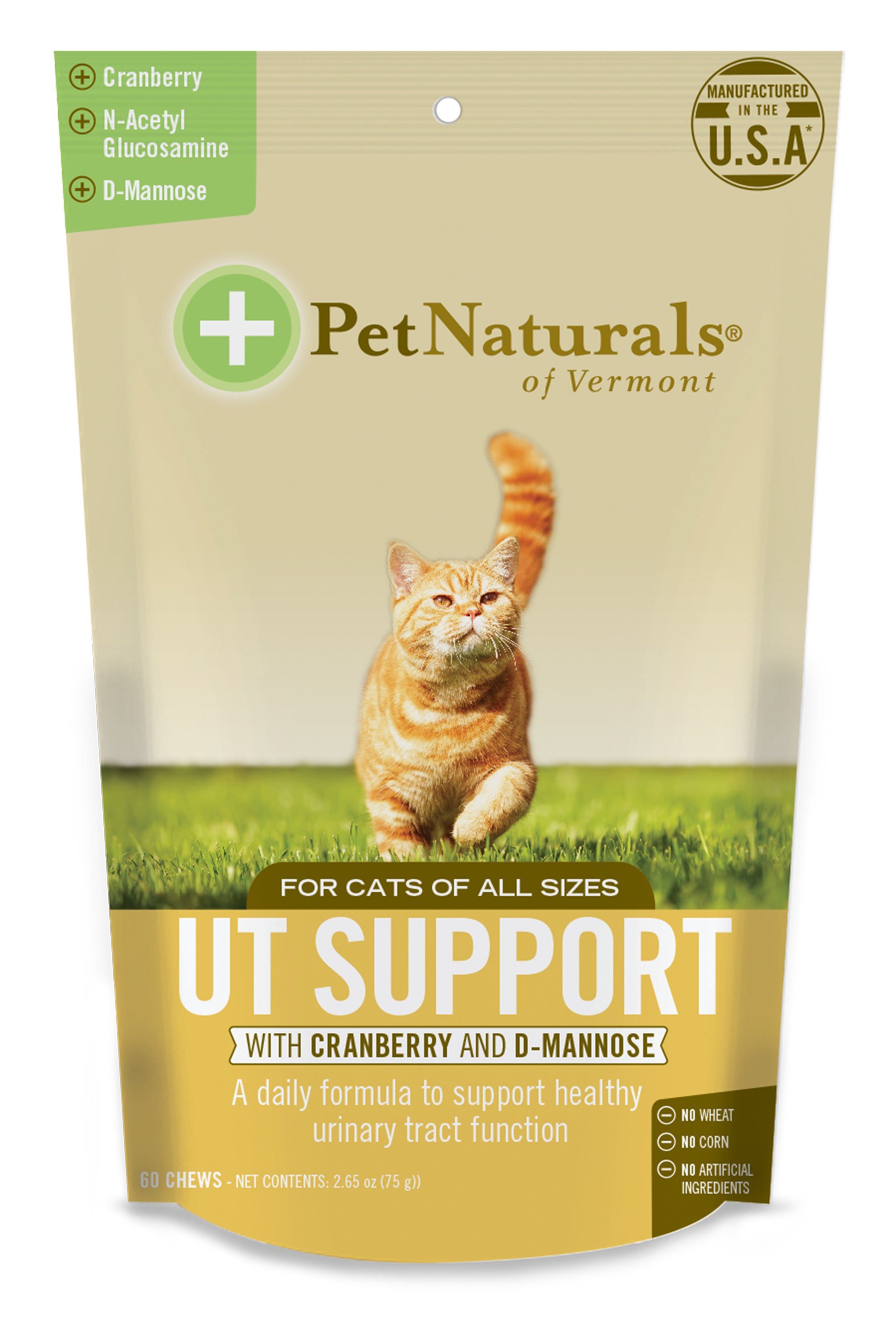 Pet Naturals of Vermont UT Support Chews for Cats - 60 ct Pouch