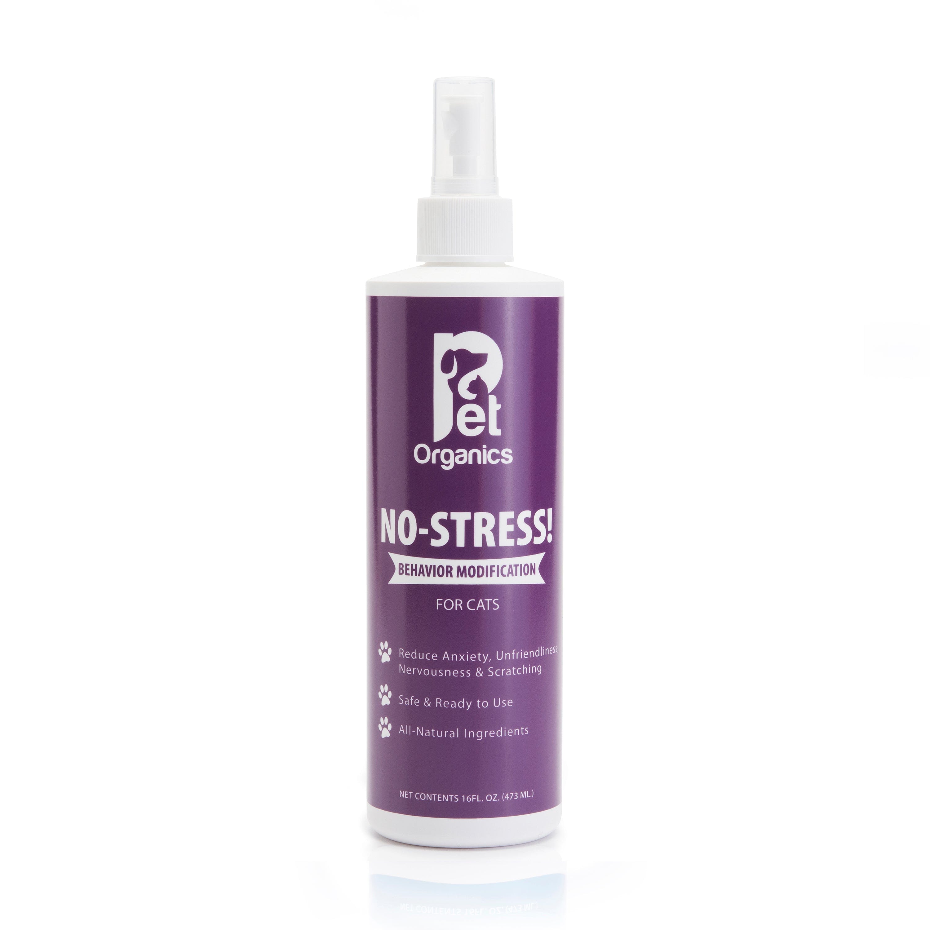 Pet Organics No-Stress Behavior Modification Spray for Cats - 16 Oz