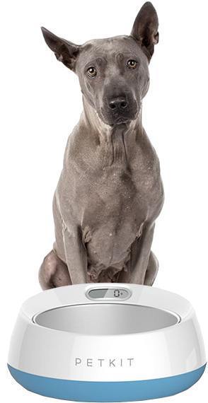 PETKIT ® 'FRESH METAL' Large Anti-Bacterial Machine Washable Smart Food Weight Calculating Digital Scale Pet Cat Dog Bowl Feeder w/ Inlcuded Batteries and Ejectable Stainless Bowl