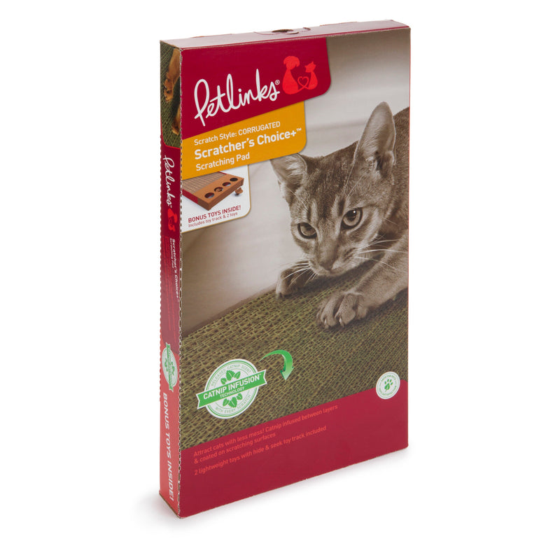 Petlinks Scratcher s Choice Corrugate Cat Scratcher with Infused