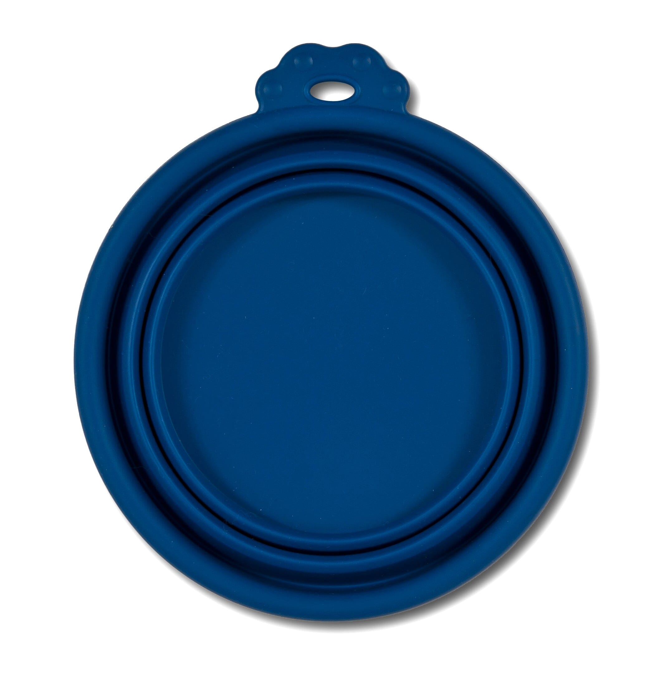 Petmate Silicone Round Travel Pet Bowl Navy Blue - Medium