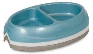 Petmate Ultra Lightweight Double Diner Cat Bowl Assorted - Small