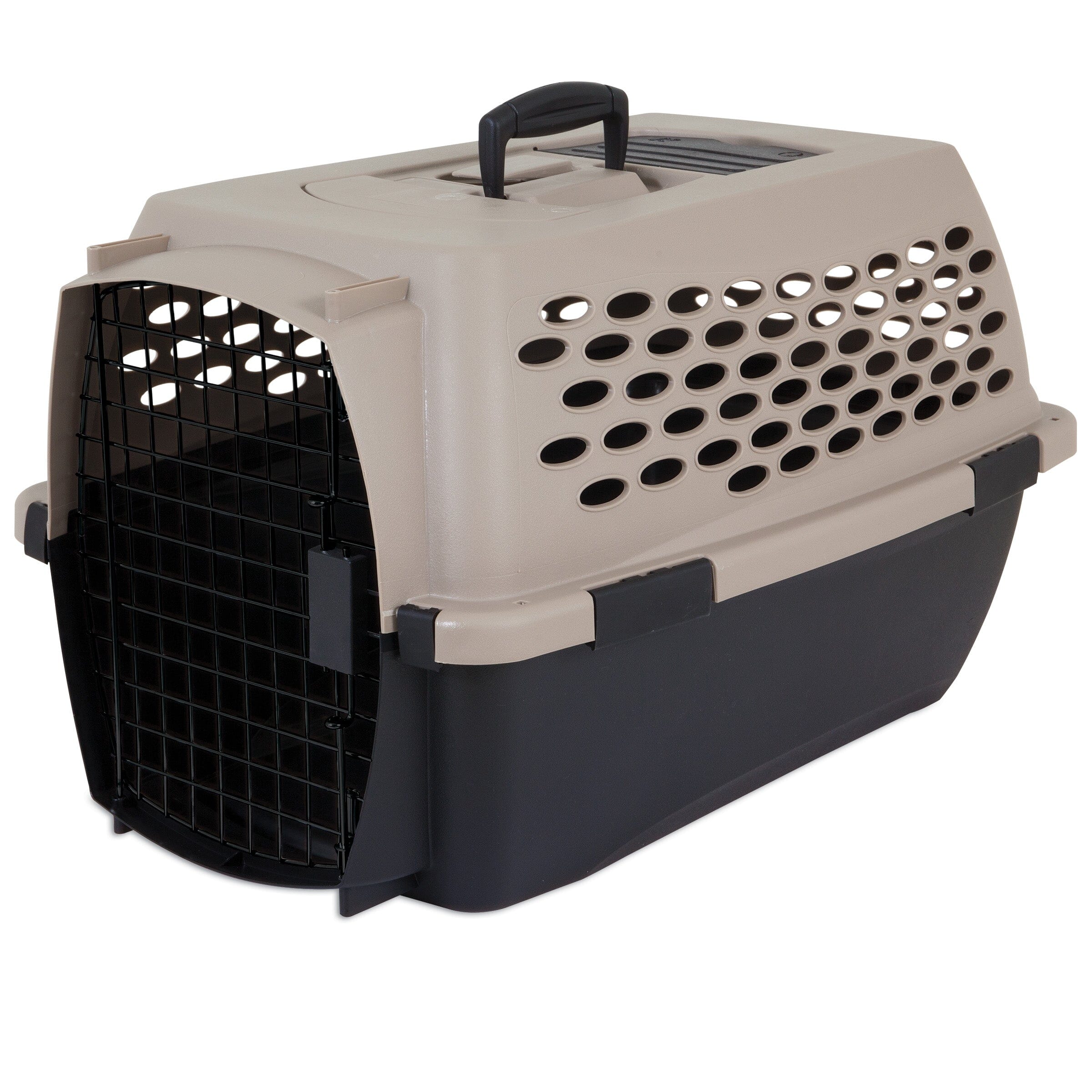 Petmate Vari Dog Kennel - Taupe, Black - 24 in