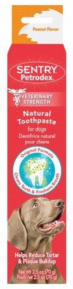 Petrodex Natural Dental Care Kit for Dogs Peanut Flavor - Toothpaste - 2.5 Oz