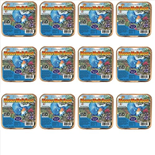 Pine Tree Farms Never Melt Suet Cake Wild Bird Food - Berry - 13 Oz