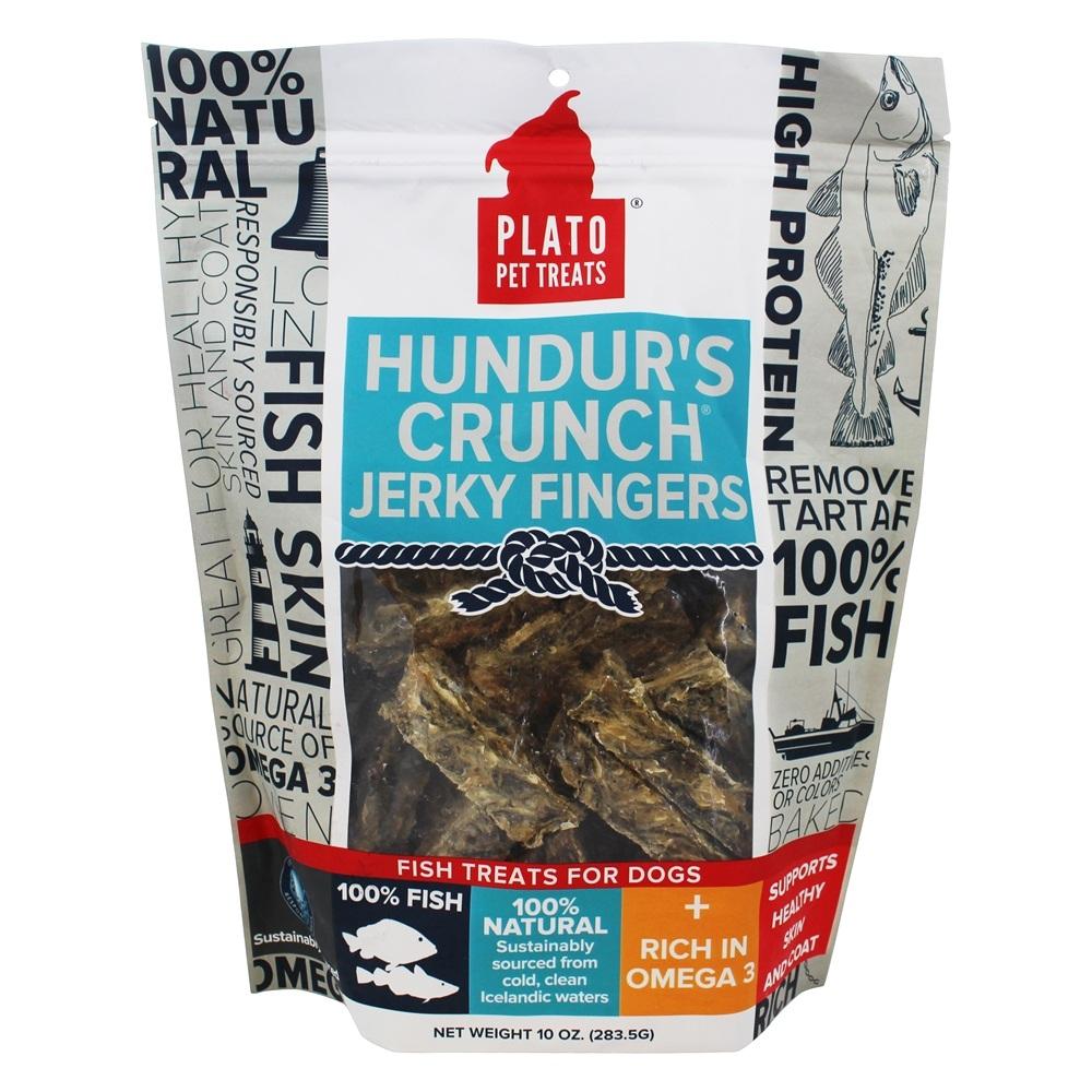 Plato Pet Treats Jerky Fingers Dog Jerky Treats - 10 oz Bag