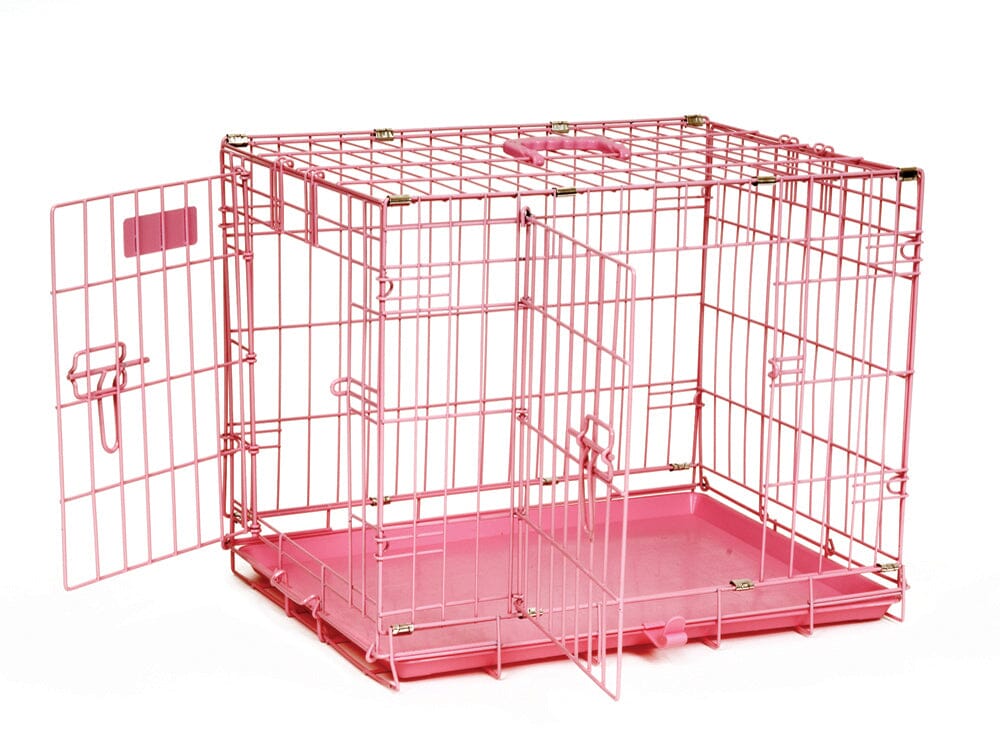 Precision Pet Products ProValu Dog Crate 2000 2 Door - Pink - 24 in