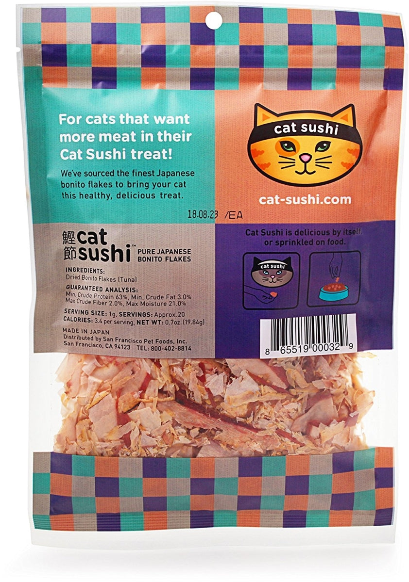 Presidio Natural SUSHI BONITO Thick Cut Dehydrated Cat Treats - .7 Oz