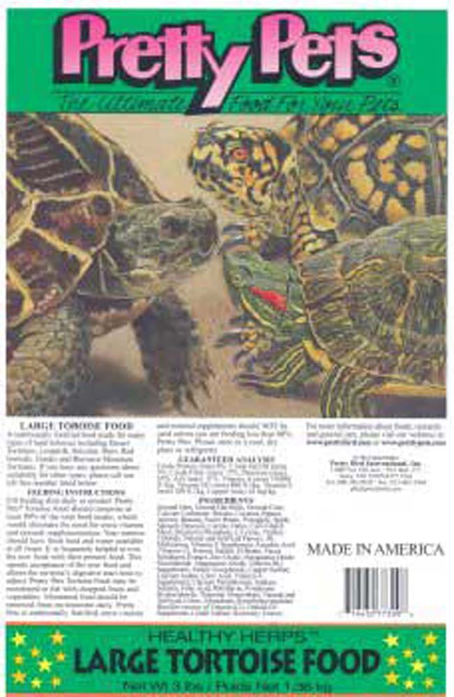 Pretty Bird International Large Tortoise Dry Food - 3 lb