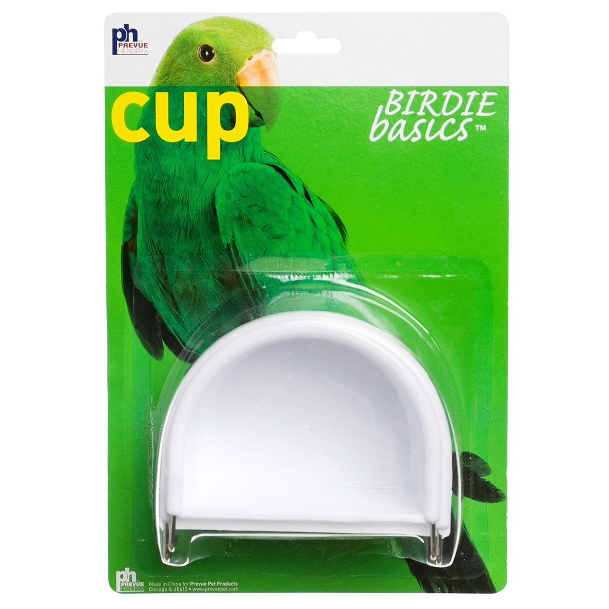 Prevue Hendryx Birdie Basics Hanging Half-Round Bird Cage Cup - Large