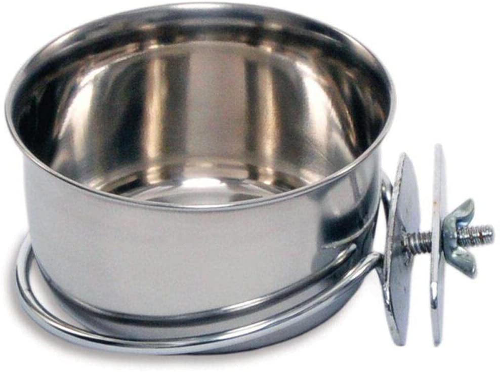 Prevue Hendryx Coop Cup - Bolt-on - Stainless Steel - 10 fl oz