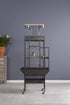 Prevue Hendryx Wrought Iron Select Bird Cage with Playtop - Black - 18" x 18" x 57"