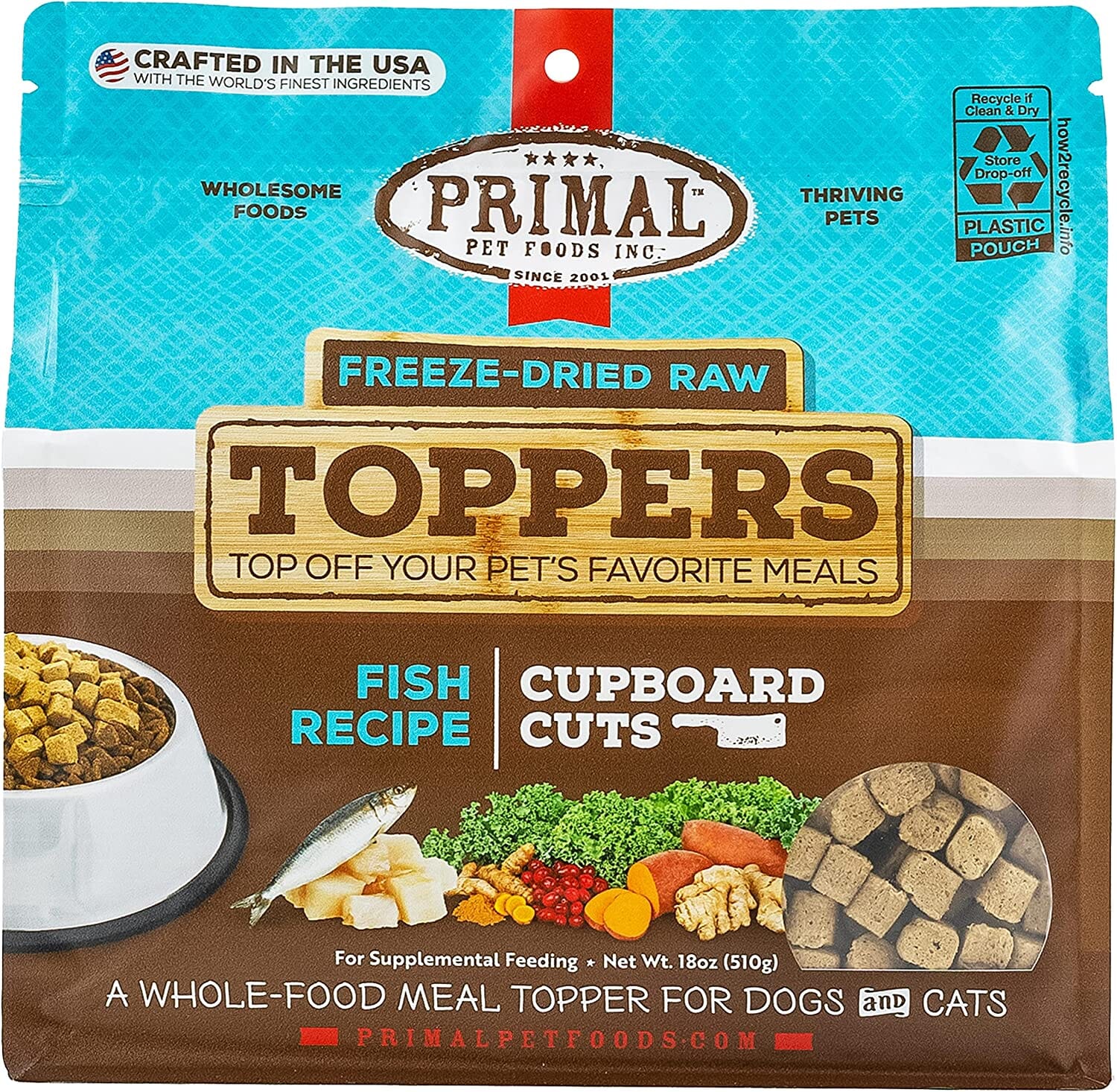 Primal Cupboard Fish Freeze-Dried Dog Treats - 18 Oz