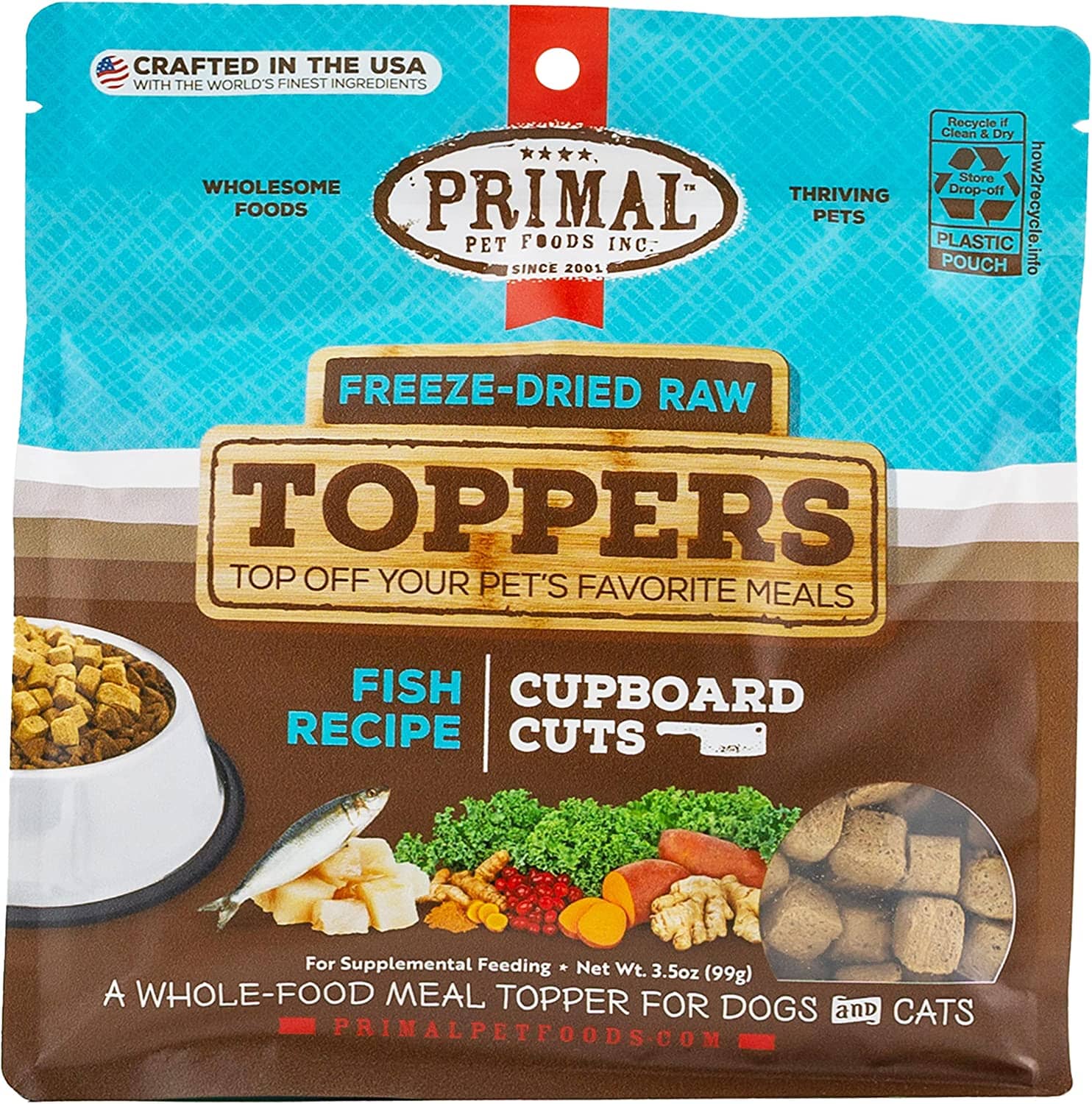 Primal Cupboard Fish Freeze-Dried Dog Treats - 3.5 Oz