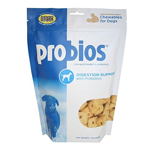 Probios Digestion Support Dog Treats Dog Meal Supplements - Peanut Butter - 1 Lb