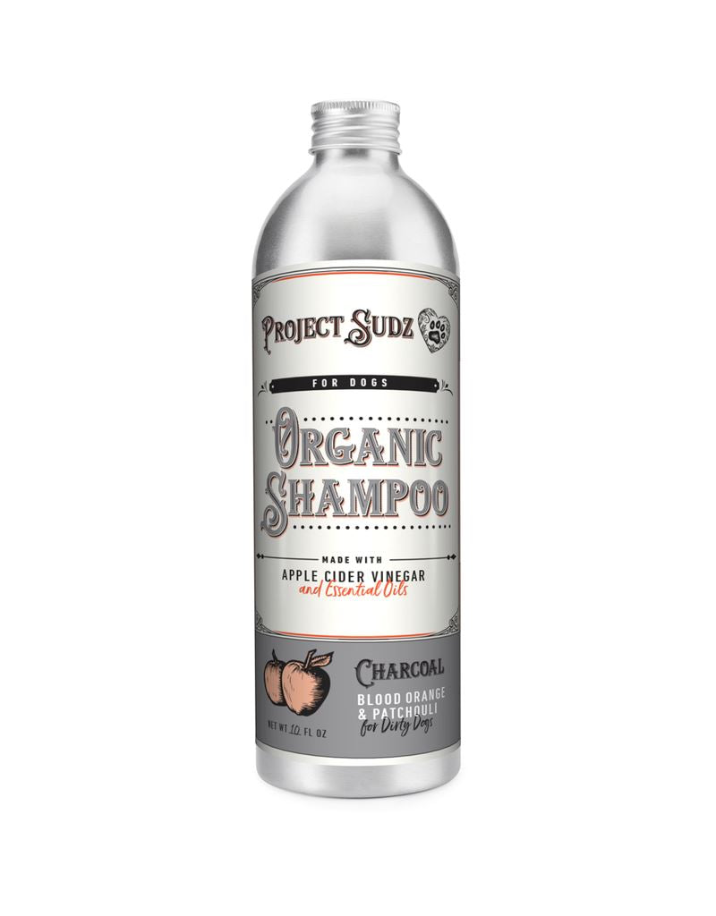 Project Sudz Charcoal Blood Orange Patchouli Liquid Cat and Dog Shampoo - 10 Oz