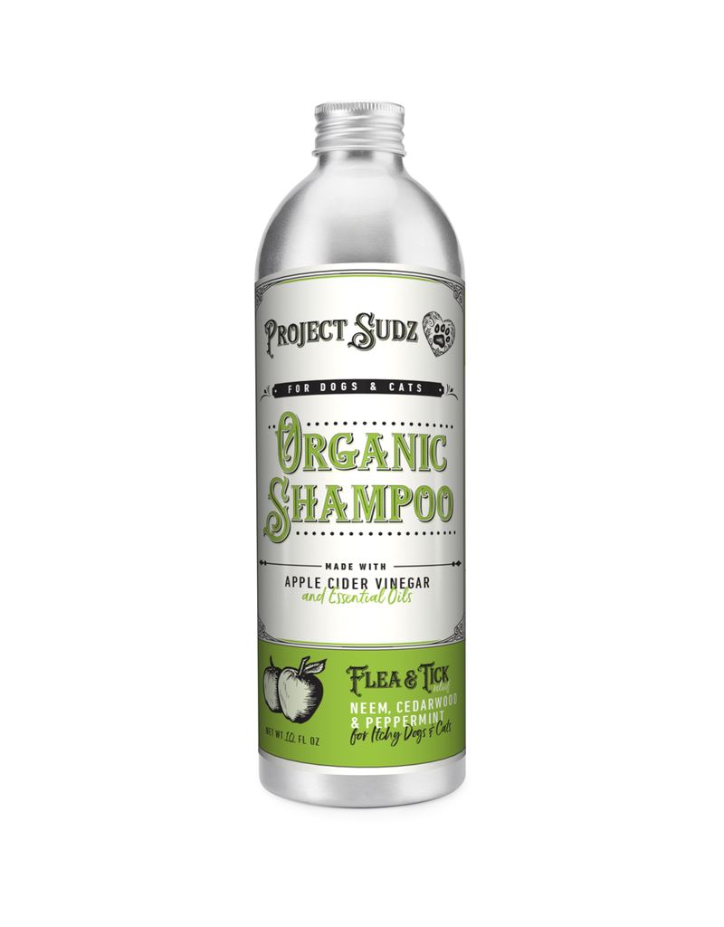 Project Sudz Flea & Tick Liquid Relief Cat and Dog Shampoo - 10 Oz