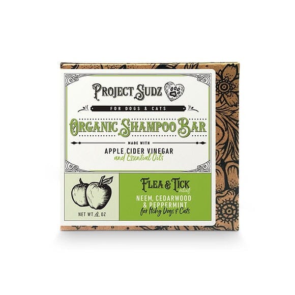 Project Sudz Flea & Tick Shampoo Relief Bar Cat and Dog Shampoo - 4 Oz