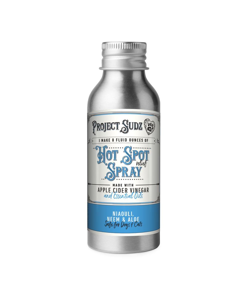Project Sudz Hot Spot Relief Spray (makes 8fl oz) for Cats and Dogs - 4 Oz