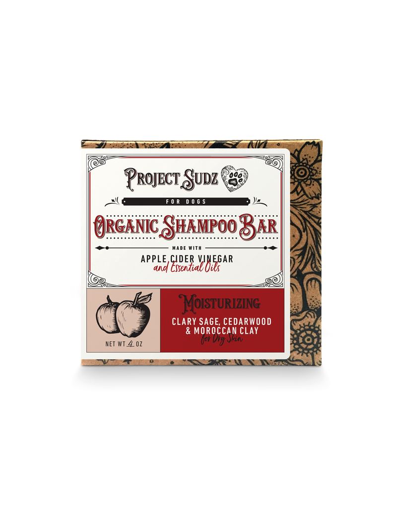 Project Sudz Moisturizing Cedar & Clay Shampoo Bar for Cats and Dogs - 4 Oz